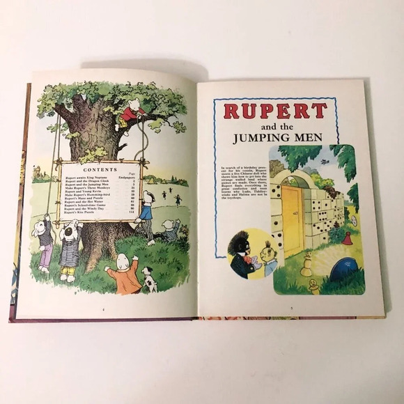 1976 Rupert The Daily  Express Annual Beaverbrook Newspapers Ltd Book - Picture 9 of 16